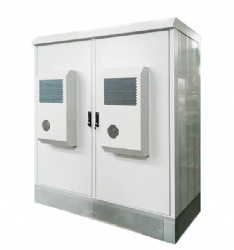 Double compartments outdoor battery cabinet FA2136